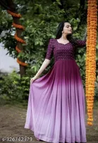 Embroidered A-Line Maxi Kurti for Women 