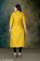 Ethnic Motif Rayon Kurti for Women 