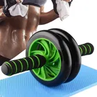 AJRO DEAL PREMIUM AB WHEEL ROLLER -GREEN Double-wheeled Abdominal Cross-fit Gym Equipment for Body Fitness Ab Exerciser Ab Exerciser (Green, Black, Pack of 1)