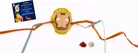 Thread Rakhi with Greeting Card & Roli Chawal 