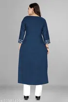 Chanderi Cotton Printed Kurti with Pant for Women 