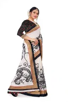 Mysore Silk Printed Saree for Women 