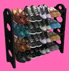 Plastic 4 Layer Shoe Rack 