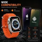TecMarx Ultra Smart Watch – 2.19” Hd Display, 100+ Sports Modes & Bluetooth Calling With Metal Shield Orange