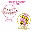 Happy Birthday Balloon Decoration Kit, PInk, Set of 1