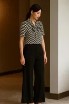 Women's Casual Wear Regular sleeve Abstract Print Top, L