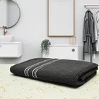 इवोक होम सूती स्नान तौलिया 330 gsm 65x135 cm गहरा ग्रे
