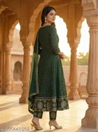 Printed Rayon Kurta Set for Women 