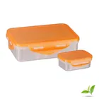 Plastic 2 Containers Lunch Box for Kids 