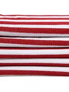 Cotton Striped Face & Hand Towels (Red, Pack of 5 ) (34x14 inches)