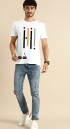 Round Neck Printed T-Shirt for Men 