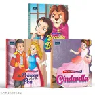 Fairy Tale Shaped Story Book | Beauty and the Beast, Cinderella, and  Princess and the Pea | Book for kids | Board Book for kids | fairy tales | story book 