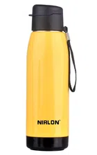 Nirlon PU Insulated Stainless Steel Water Bottles (Yellow, 750 ml)