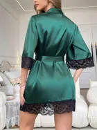 Satin Solid Babydoll for Women 