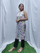 Tie Up Sleeveless Kurti for Women 