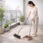 Long Handle Dustpan & Brush Set Assorted ANY 1  Colour