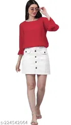 Cotton Blend Skirts for Women 