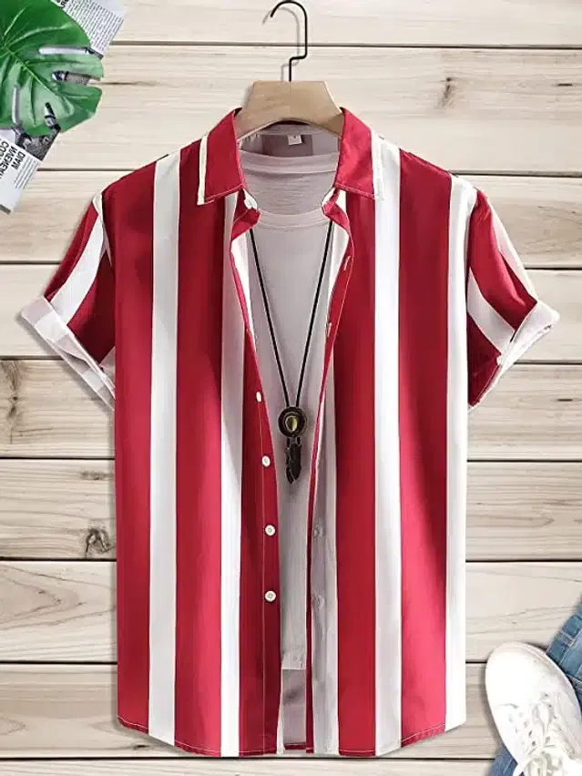 Shirt for Men (Red, XL)