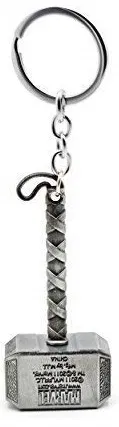 Metal Hammer Of Thor Keychain for House Home Keys, Car Keys, Bike Keys, Silver