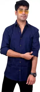 Men's Solid Full Sleeves Shirt 