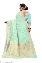 Chanderi Cotton Zari Woven Saree for Women 
