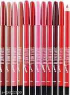Super Matte Lip Liner Pencil, Multicolor, Pack of 12