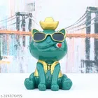 Resin Smoking Animal Piggy Bank 