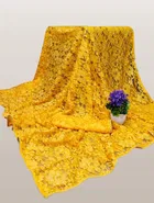 Net Solid Saree for Women 