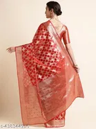 Organza Zari Woven Saree for Women 