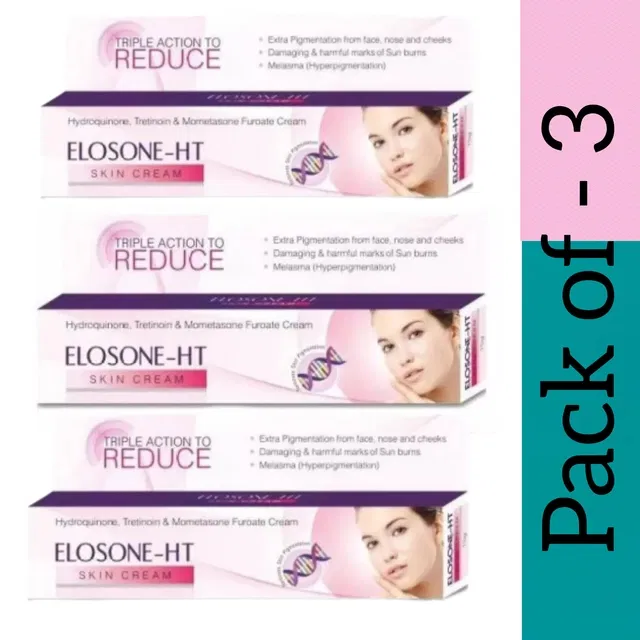 Elosone-HT Face Day Cream (15 g, Pack of 3)