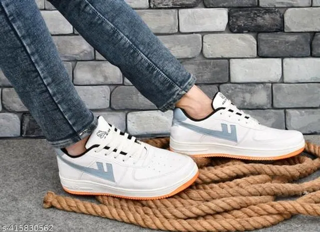 Casual Shoes for Men (White, 10)