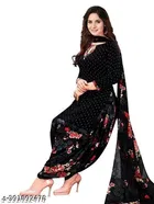 Crepe Printed Unstitched Suits for Women, Pack of 3 