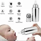 Baby Steel Feeding Bottle , Bottle Nipple Free With Bottle Cleaning Brush