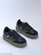 Shoetopia Girls Sneakers Black 