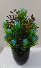 Plastic Artificial Flower With Pot,Multicolour