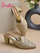 Shoetopia Multicolor Embellished Mules 