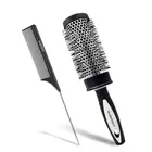 Ceramic Ion Round Hair Brush with Comb 