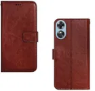 OPPO A17 Artificial Leather Mobile Flip Cover 