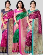 Art Silk Printed Saree for Women 