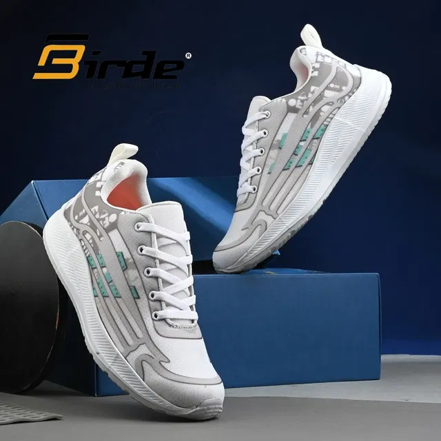 Sports Shoes for Men, White & Grey (10)
