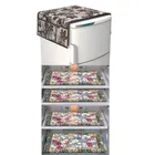 PVC Fridge Top Cover with 4 Pcs Shelf Mat 