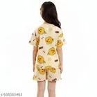Cotton Blend Night Suit for Girls 