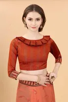 Trendy Simar Silk Saree with Blouse Piece For Women 