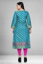 Soft Silk Printed Kurti for Women 