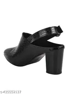 Shoetopia Solid Block Heels for Kids 