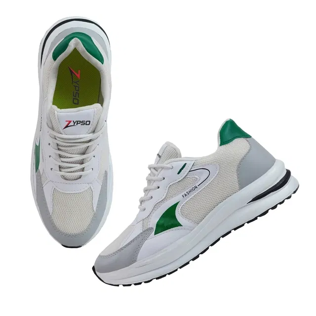 Sports Shoes for Men, White & Grey (8)