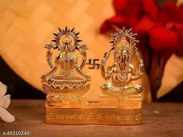 Laxmi Ganeshji Idol (Gold)