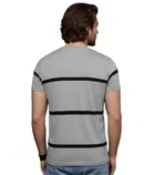 Polyester Printed T-Shirt for Men, Grey 