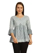 Cotton Printed Top for Women 