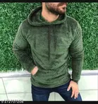 Woolen Full Sleeves Hooded Sweatshirt for Men 